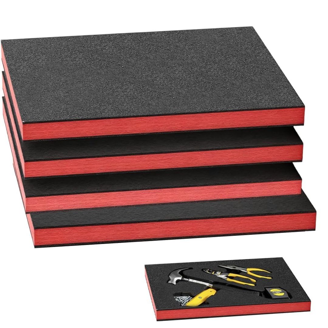 Toolbox Foam Insert 4-Pack Polyethylene 40x30x2.5cm – 40x30x2.5cm