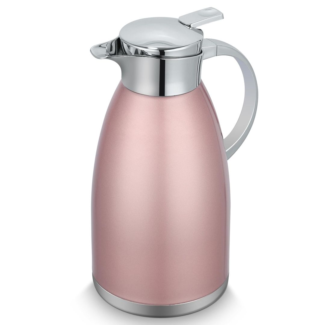 Stainless Steel Vacuum Flask 2.3L 18/8 Double-Wall Insulated – Pink