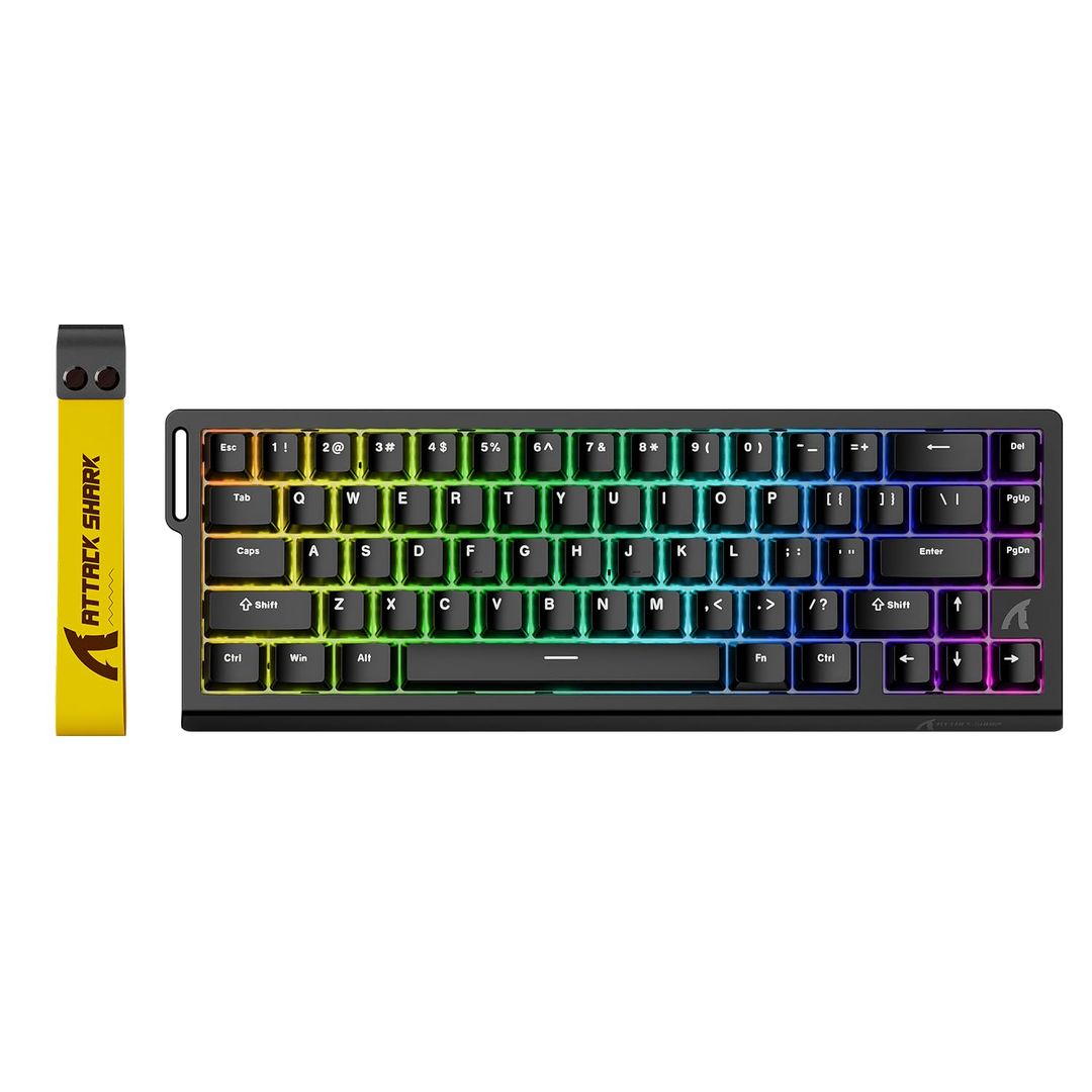 X68 HE 8000Hz Wired Gaming Keyboard with Magnetic Switch & RGB Lighting – Black