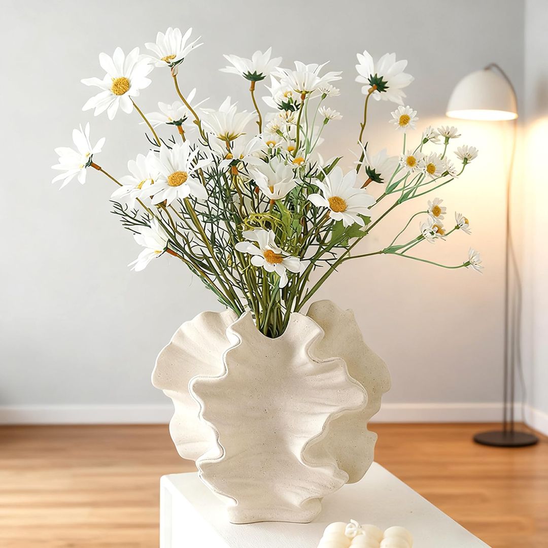 Ceramic Flower Vase Modern Nordic Decorative for Pampas Grass – Nordic