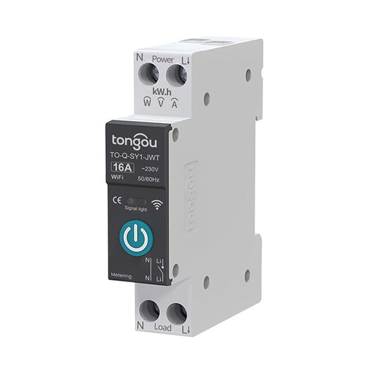 Smart Home Wireless Remote Control Switch DIN Rail 16A – Compatible with TUYA APP