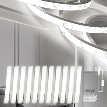 Neon LED Strip 2m Waterproof IP65 Flexible Light Strip – White 6000K 10mm