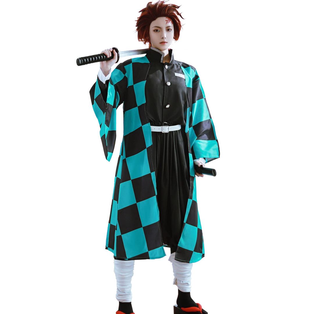Tanjiro Kamado Cosplay Costume Complete Set – Size S