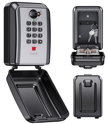Mohard Wall Mounted Key Safe 12 Digit Combination Lock Box Weatherproof – Large