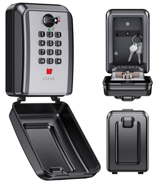 Mohard Wall Mounted Key Safe 12 Digit Combination Lock Box Weatherproof – Large