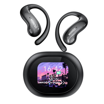 MINISO Language Translator Headphones 3-in-1 AI Real-Time 134 Languages LCD Touchscreen – MS188