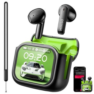 MINISO Headphones AI Real-Time Translation 134 Languages LCD Touchscreen Bluetooth 6.0