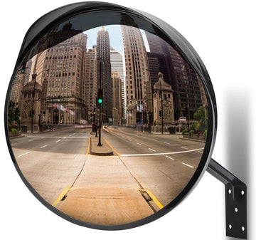Moveland Convex Traffic Mirror for Garage Entrance, Adjustable Wide Angle View – 30 cm