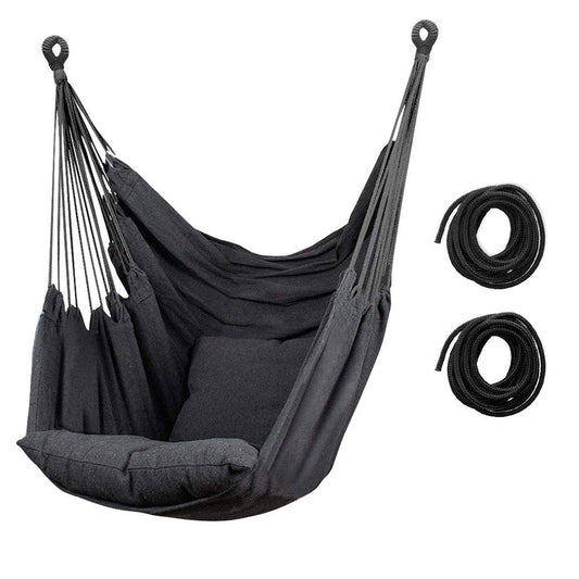 Lightweight Outdoor Hammock Portable for Beach Garden Camping – Dark Grey
