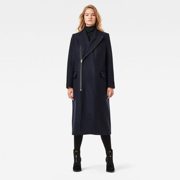 G-Star RAW Captain Wool Coat Women Mazarine Blue - S