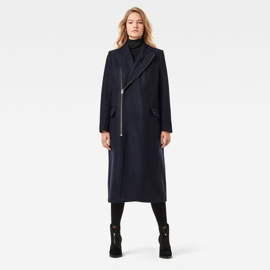 G-Star RAW Captain Wool Coat Women Mazarine Blue - S