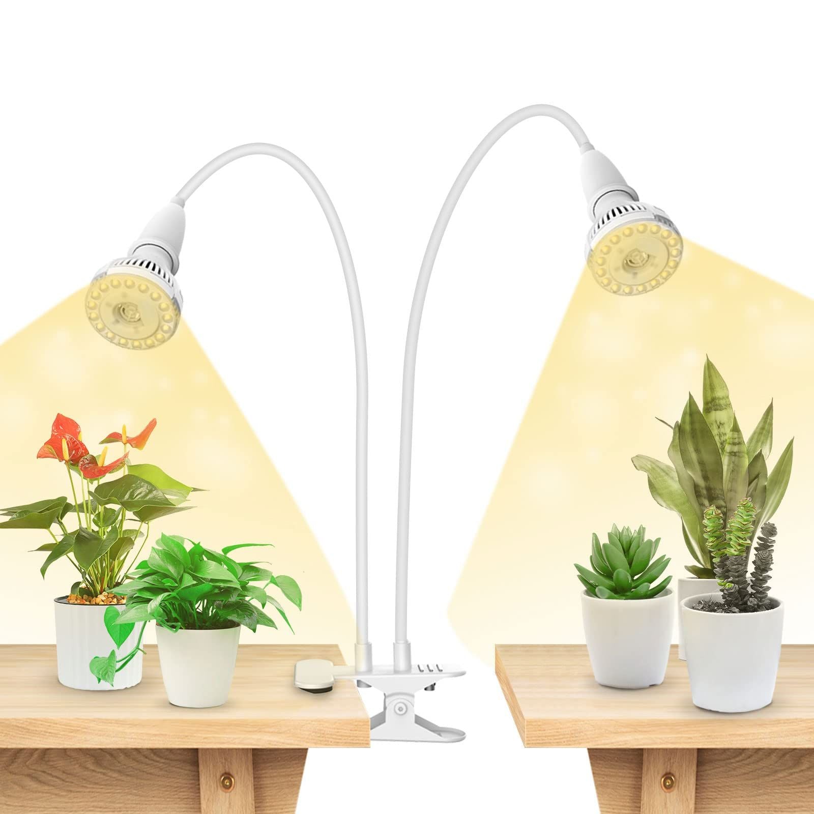 LED Plant Light 300W Full Spectrum Clip-On Grow Light for Indoor Plants – SANSI