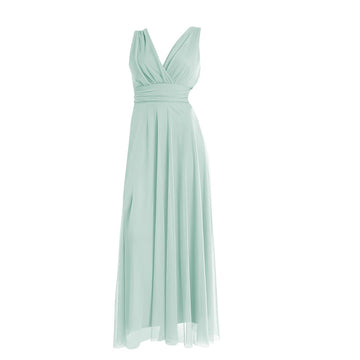 VALORIALUXE Women's Long Tulle V-Neck Dress – Coccole Bovine L