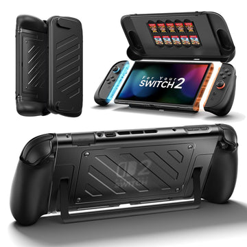 JSAUX Split Protective Case for Switch 2 – TPU Midframe, PC Cover, Ergonomic Grip