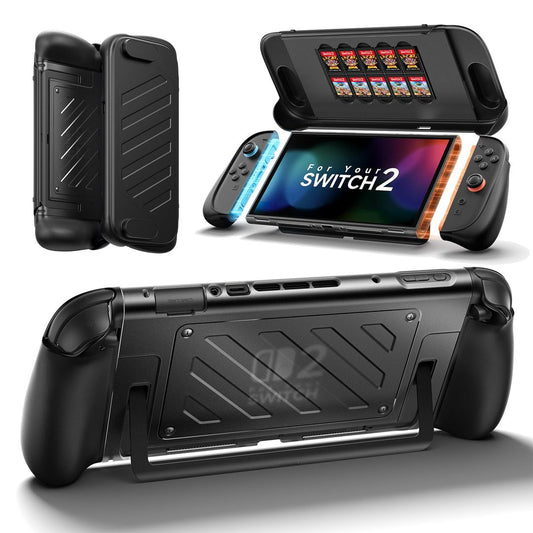 JSAUX Split Protective Case for Switch 2 – TPU Midframe, PC Cover, Ergonomic Grip