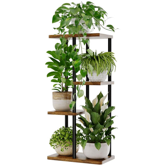 Large 6-Tier Metal Plant Stand – Indoor/Outdoor, Multiple Pots Holder