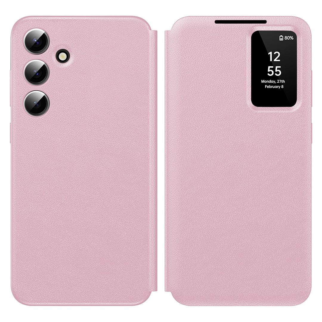 Samsung Wallet Mirror Phone Case Clear View Flip with Card Slot – Galaxy A56