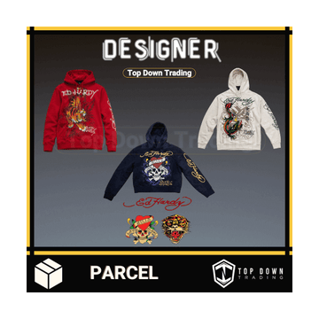 Ed Hardy Men's Designer Vintage Hoodies Bundle