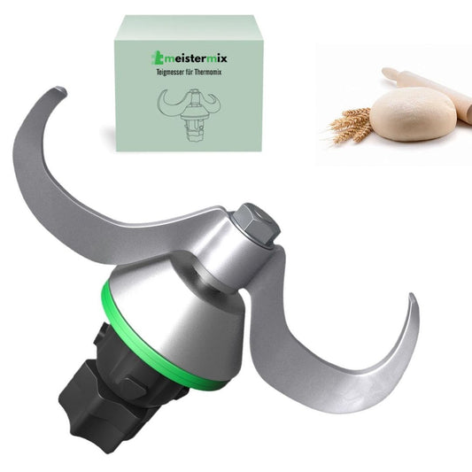 Thermomix Dough Blade Solingen Stainless Steel Wooden Handle Serrated Dishwasher Safe – Fits TM5/TM6/TM7