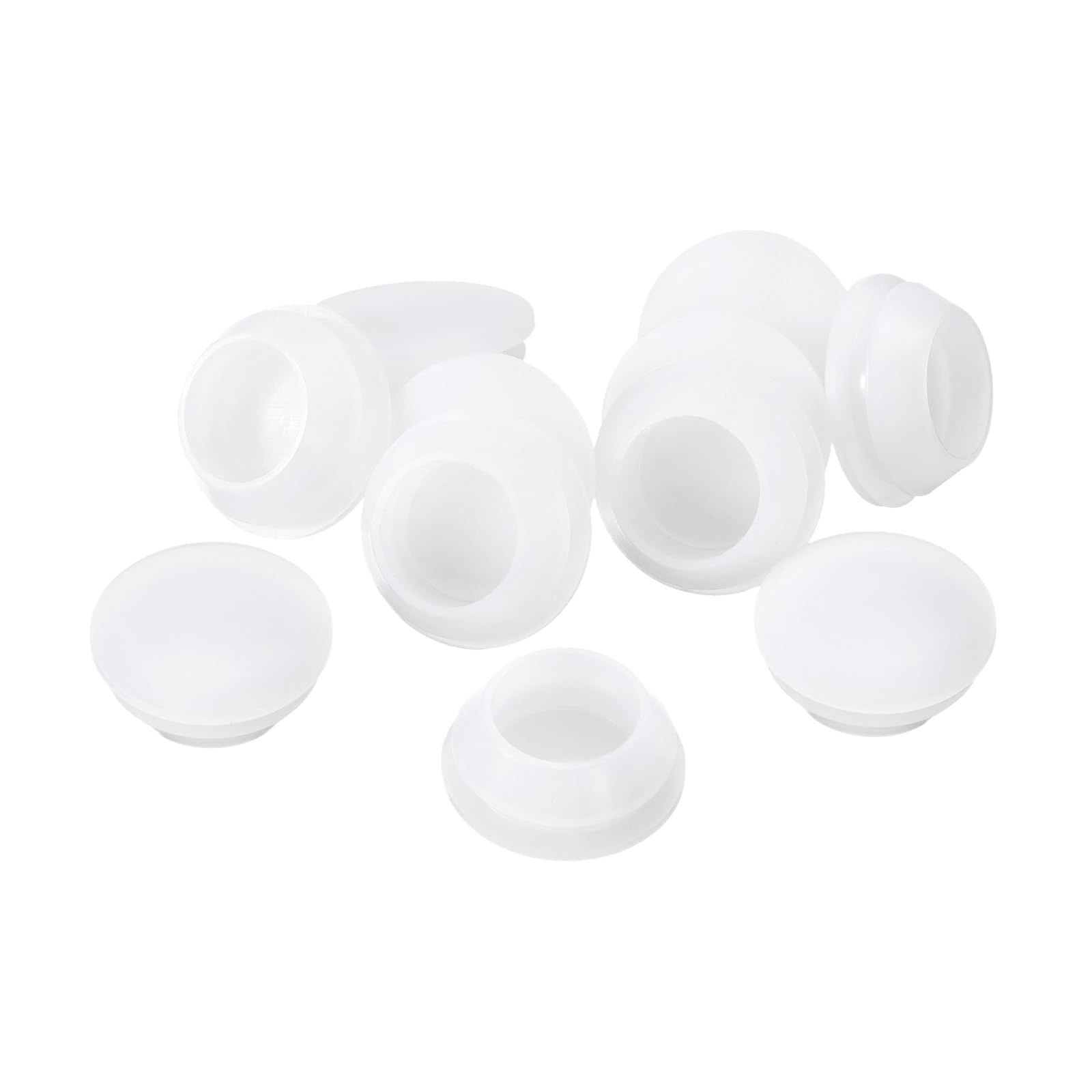 Silicone Hole Plugs 18-piece Round Locking Rubber Plugs for 18-19mm Holes Waterproof – Translucent 18-19mm - Mixed Box