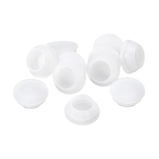 Silicone Hole Plugs 18-piece Round Locking Rubber Plugs for 18-19mm Holes Waterproof – Translucent 18-19mm - Mixed Box