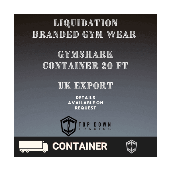 GymShark Gym Wear Liquidation Stock Container
