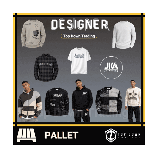 JK Attire Men's Wholesale Designer Clothing Pallet