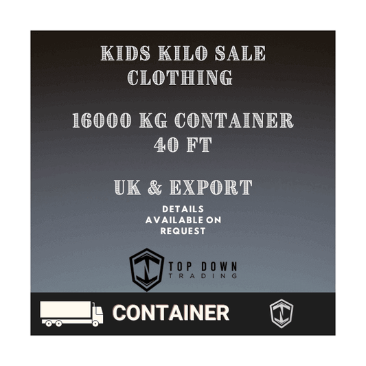 Kids Kilo Sale KG Clothing Container 40ft