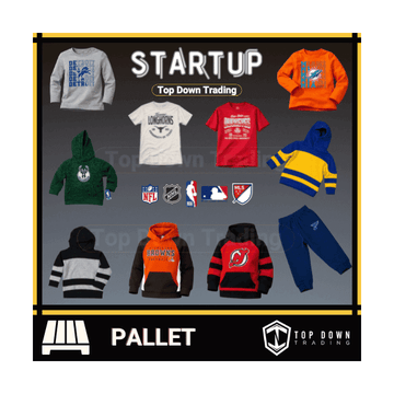 Kids Wholesale NFL NHL Licensed Sportswear Pallet