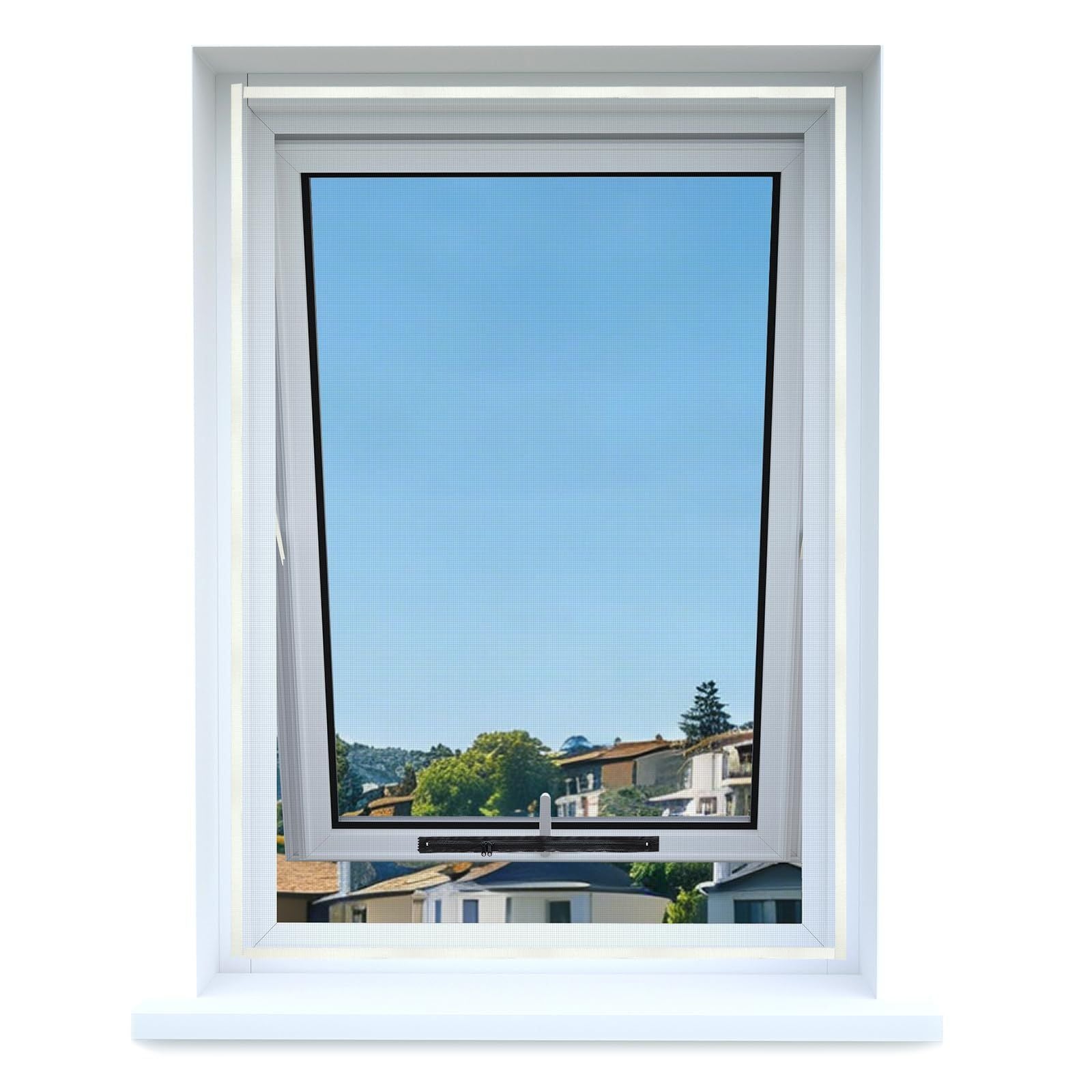 Pallet – Insect Screens – Roof Window Nets, Mosquito Nets With Zipper, Black, Set Of 4
