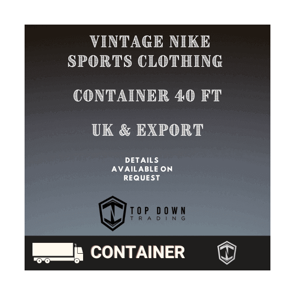 Nike Vintage Clothing Wholesale Container 40ft