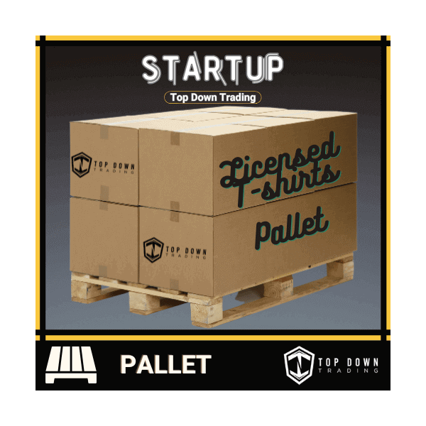 Officially Licensed T-Shirts Business Startup Pallet