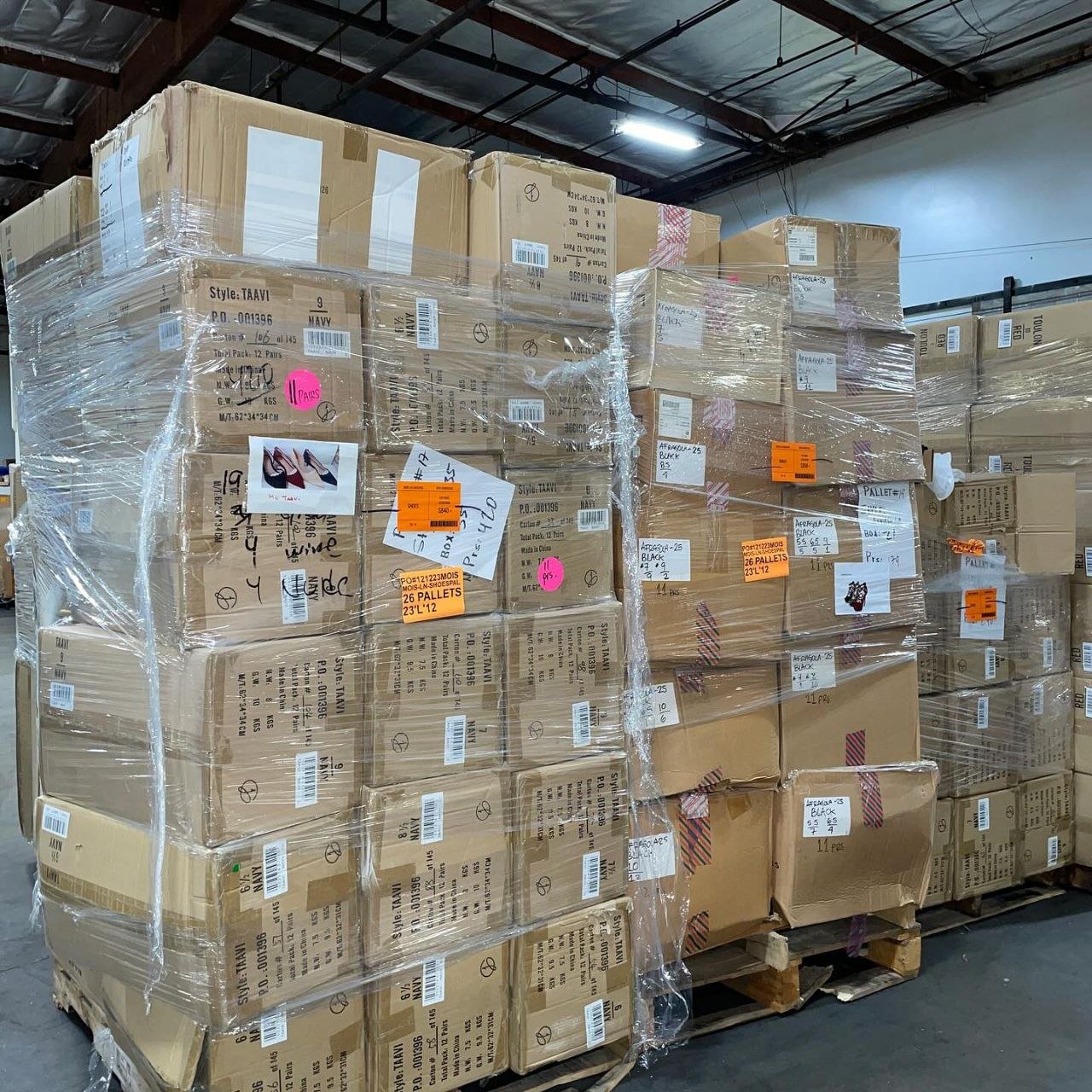 Pallet of women’s shoes and sandles