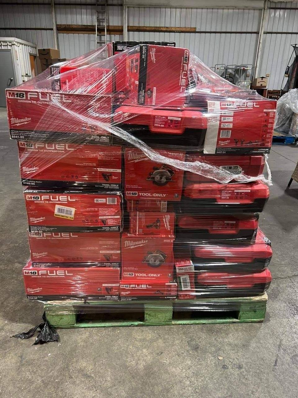 milwaukee tool pallets milwaukee tool pallets