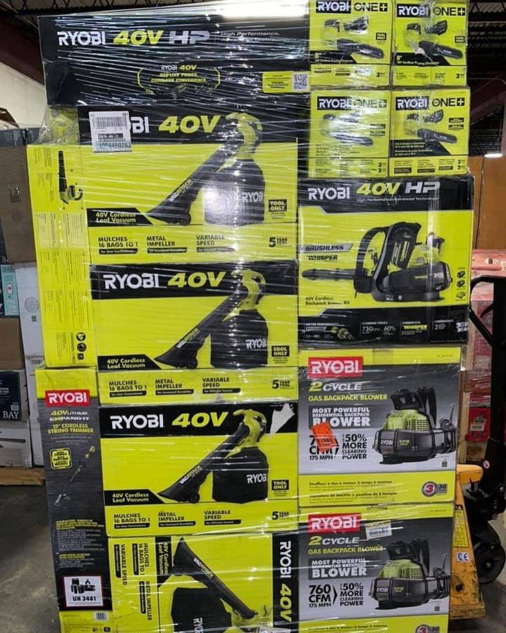 Ryobi tools pallet-bulk liquidation sales