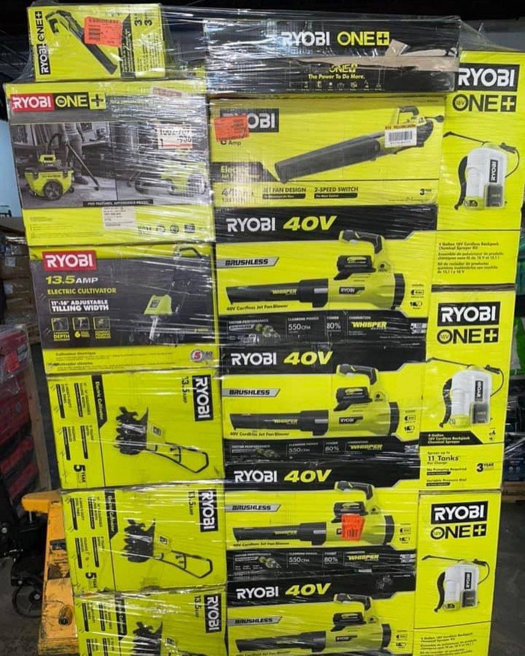 Ryobi tools pallet-bulk liquidation sales