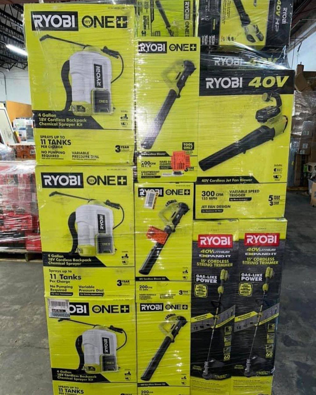 Ryobi tools pallet-bulk liquidation sales