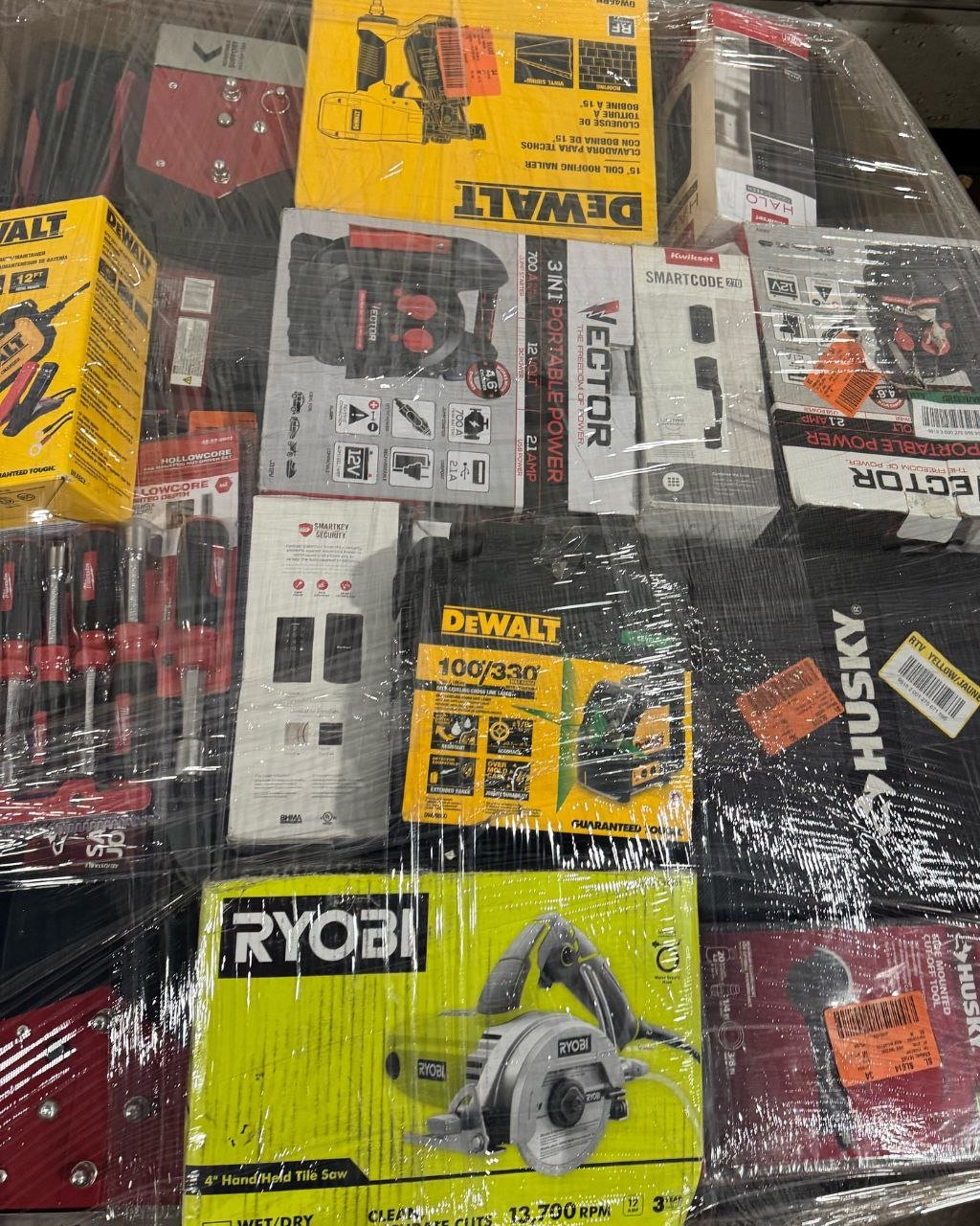 Tool Pallets – Featuring DeWalt, Milwaukee & Rigid Tools