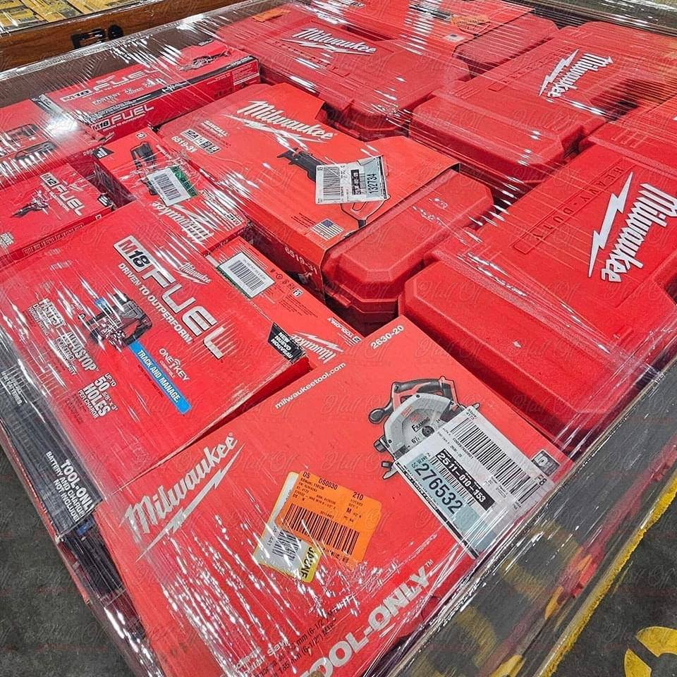 Tool Pallets – Featuring DeWalt, Milwaukee & Rigid Tools