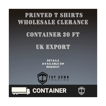 Printed T Shirts Wholesale Clearance Container 20ft