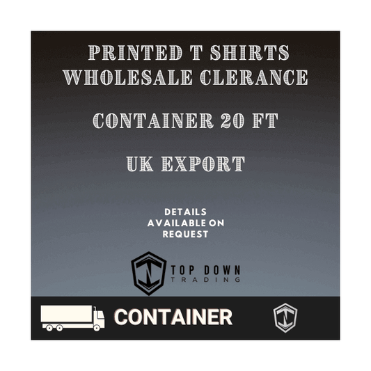 Printed T Shirts Wholesale Clearance Container 20ft