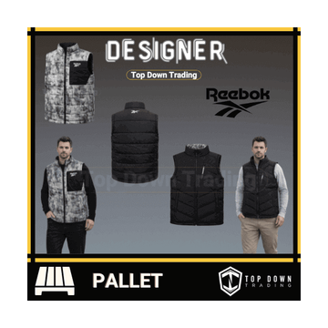 Reebok Reversible Quilted Puffer Vest Gilet Pallet