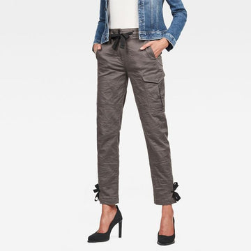 G-Star RAW Blossite High Straight Cargo Ankle Women Dark Black - W24L32