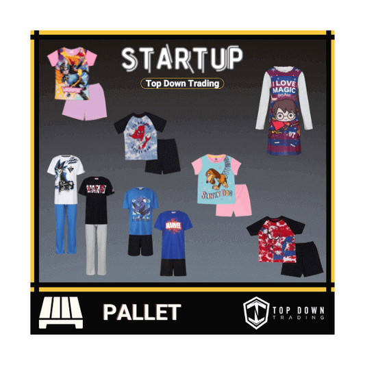 Wholesale Branded Kids Pyjamas Liquidation Pallet