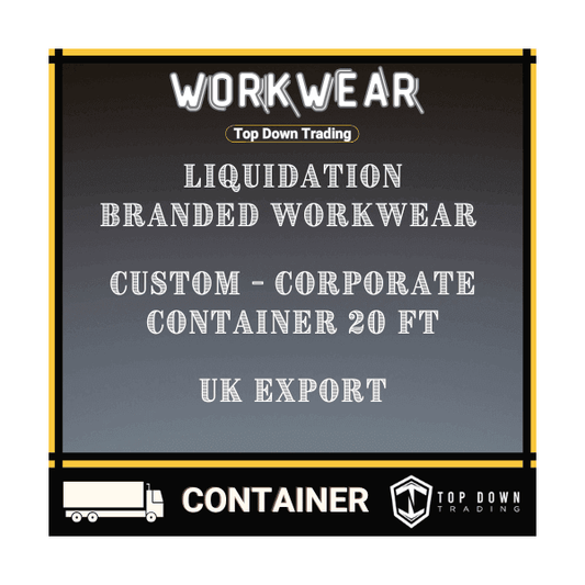 Wholesale Branded Workwear Liquidation Container 20ft
