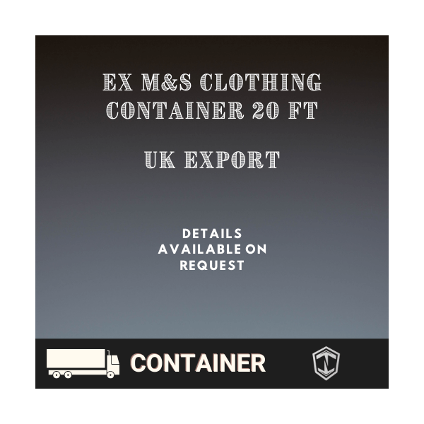 Wholesale Ex M&S Clothing Container 20ft Export