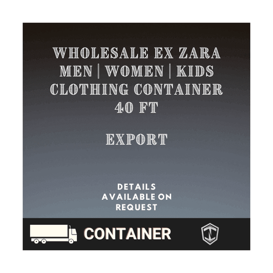 Wholesale Ex Zara Clothing Container Export 40ft