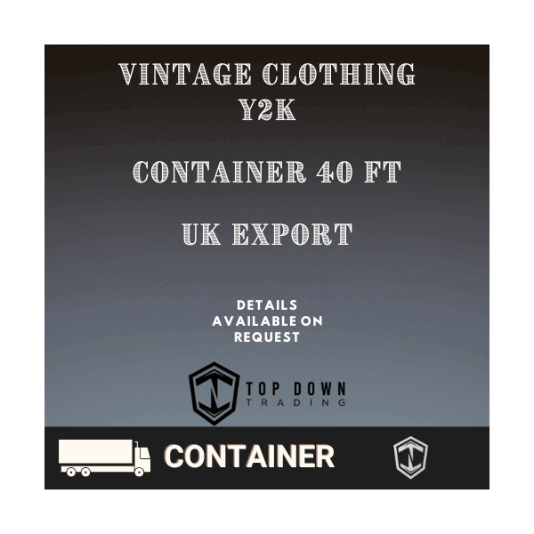 Y2K Clothing Vintage Wholesale Container 40ft